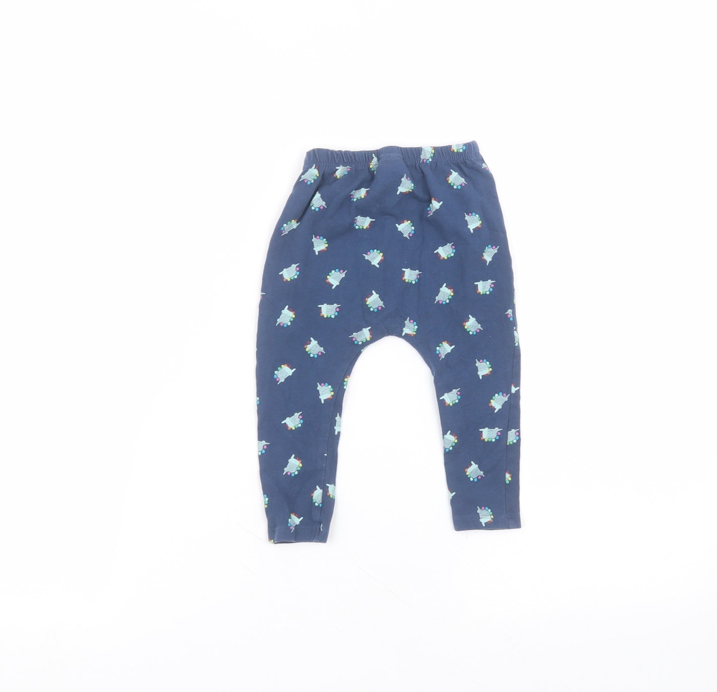 NEXT Baby Blue  Cotton Sweatpants Trousers Size 9-12 Months
