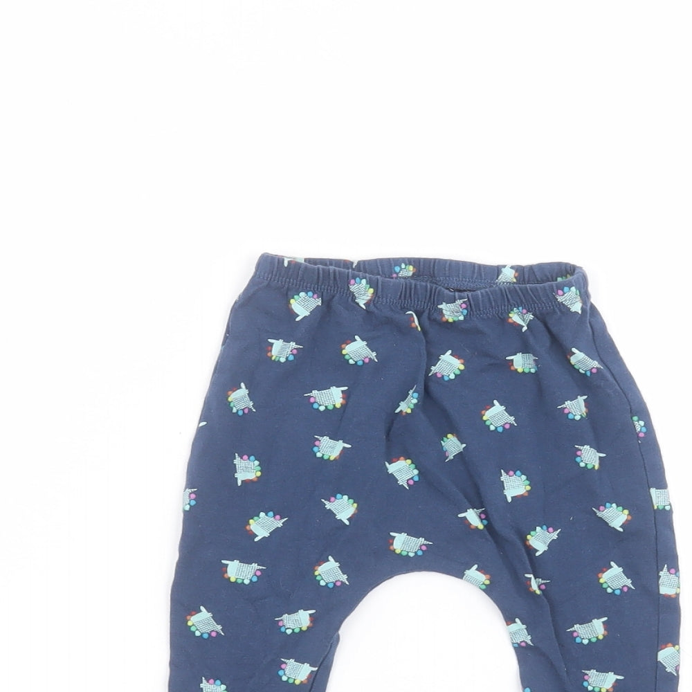 NEXT Baby Blue  Cotton Sweatpants Trousers Size 9-12 Months