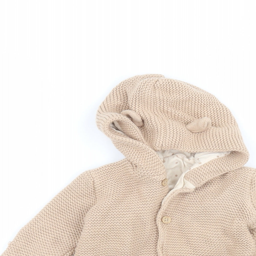 George Baby Brown   Parka Coat Size 9-12 Months