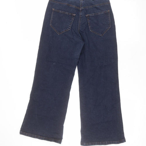 Simply Be Womens Blue  Cotton Straight Jeans Size 10 L25 in Regular