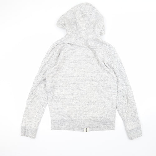 Brookhaven Mens White  Cotton Full Zip Hoodie Size M