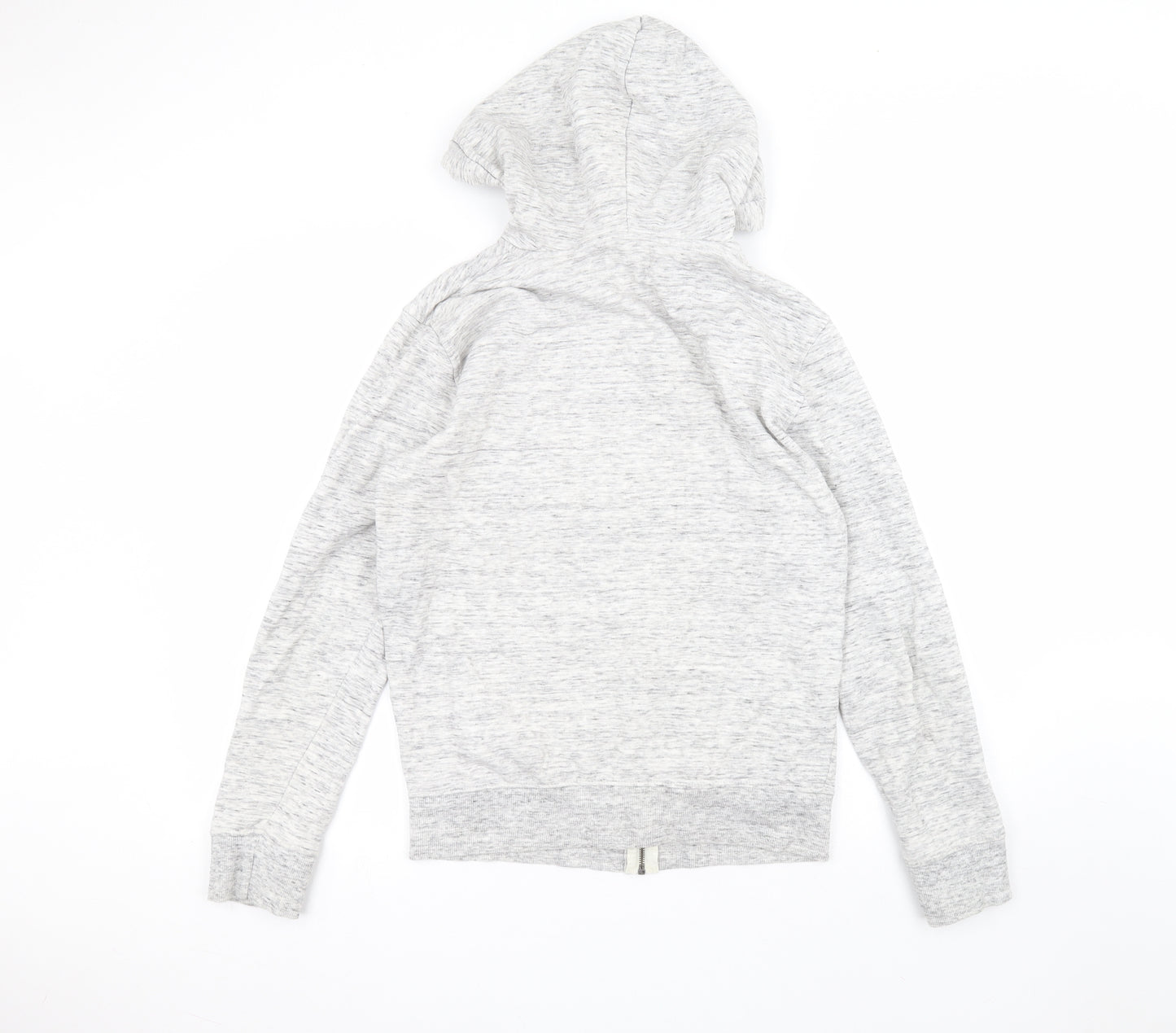 Brookhaven Mens White  Cotton Full Zip Hoodie Size M