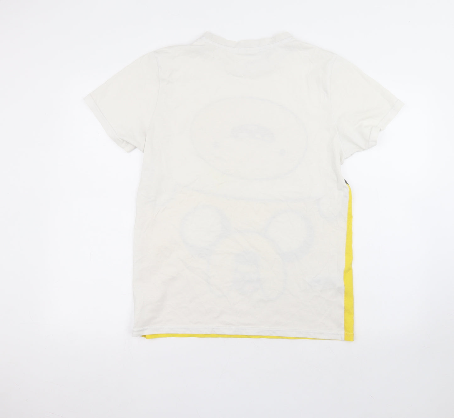 Cartoon Network Mens White  Polyester  T-Shirt Size M Round Neck