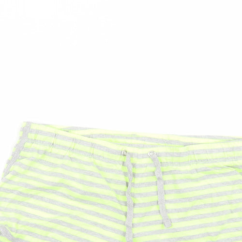 Atmosphere Womens Yellow Striped Cotton Hot Pants Shorts Size 12  Regular