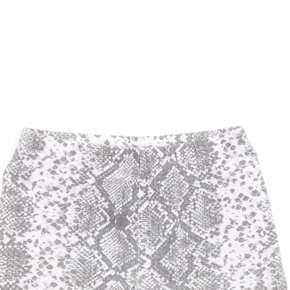 NEXT Girls Grey  Cotton Sweat Shorts Size 9 Years  Regular