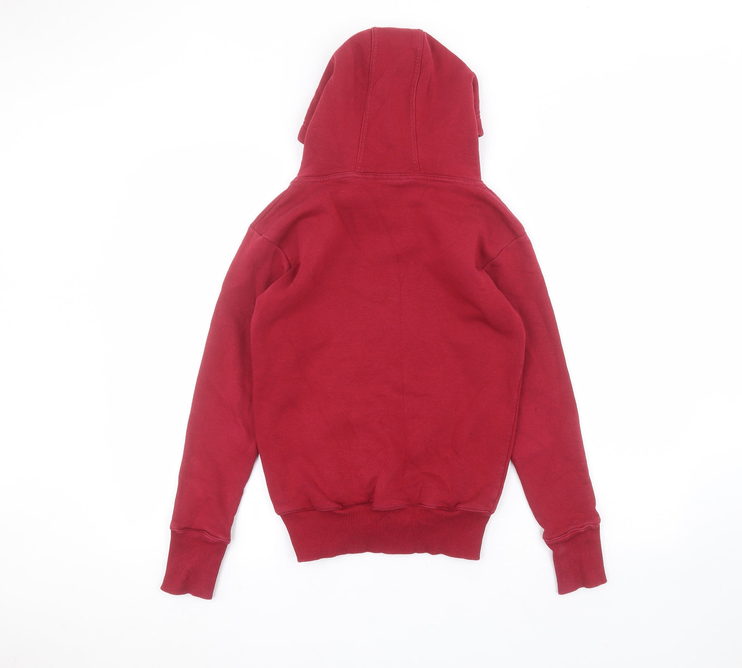 ventspus Mens Red  Cotton Pullover Hoodie Size XS