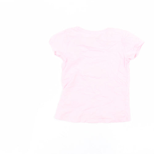 cool club Girls Pink  Cotton Basic T-Shirt Size 5 Years Round Neck