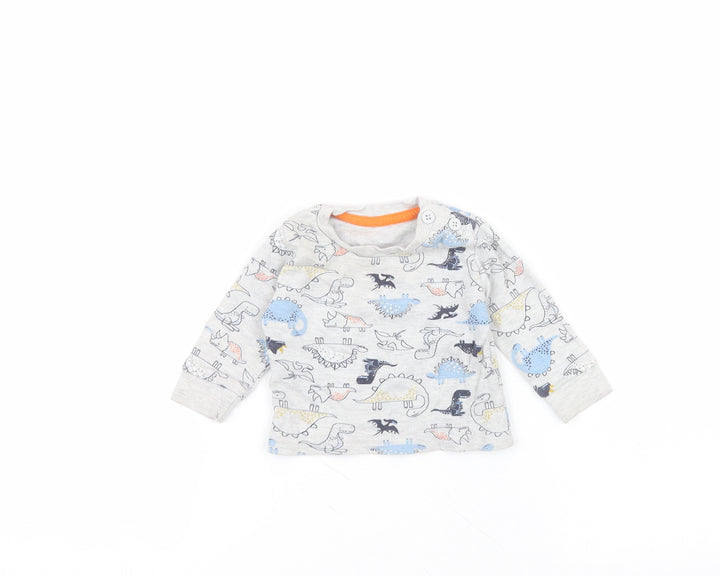 Primark Baby Grey Cotton Pullover Jumper Size 0-3 Months