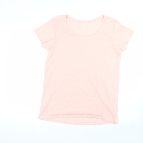 Primark Womens Pink  Cotton Basic T-Shirt Size M Round Neck
