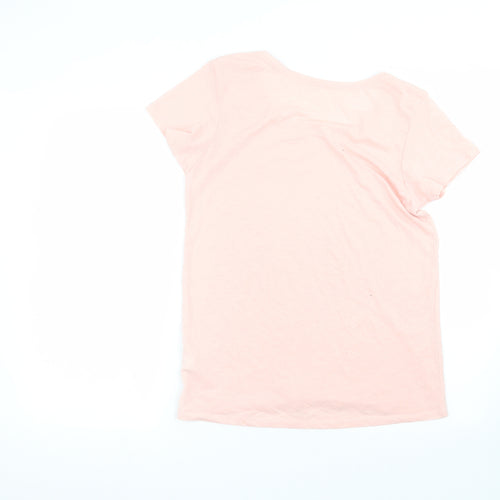 Primark Womens Pink  Cotton Basic T-Shirt Size M Round Neck