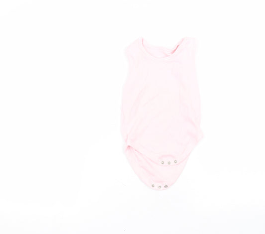 Nutmeg Baby Pink  Cotton Babygrow One-Piece Size 12-18 Months