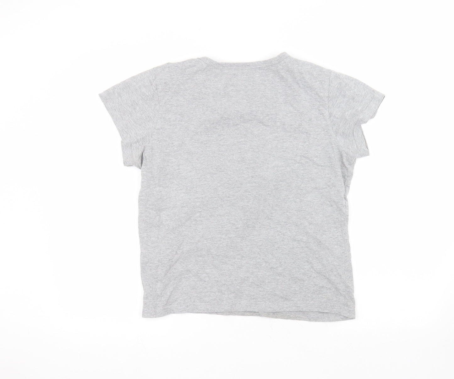 Love To Dream Womens Grey  Cotton Basic T-Shirt Size 12 Round Neck