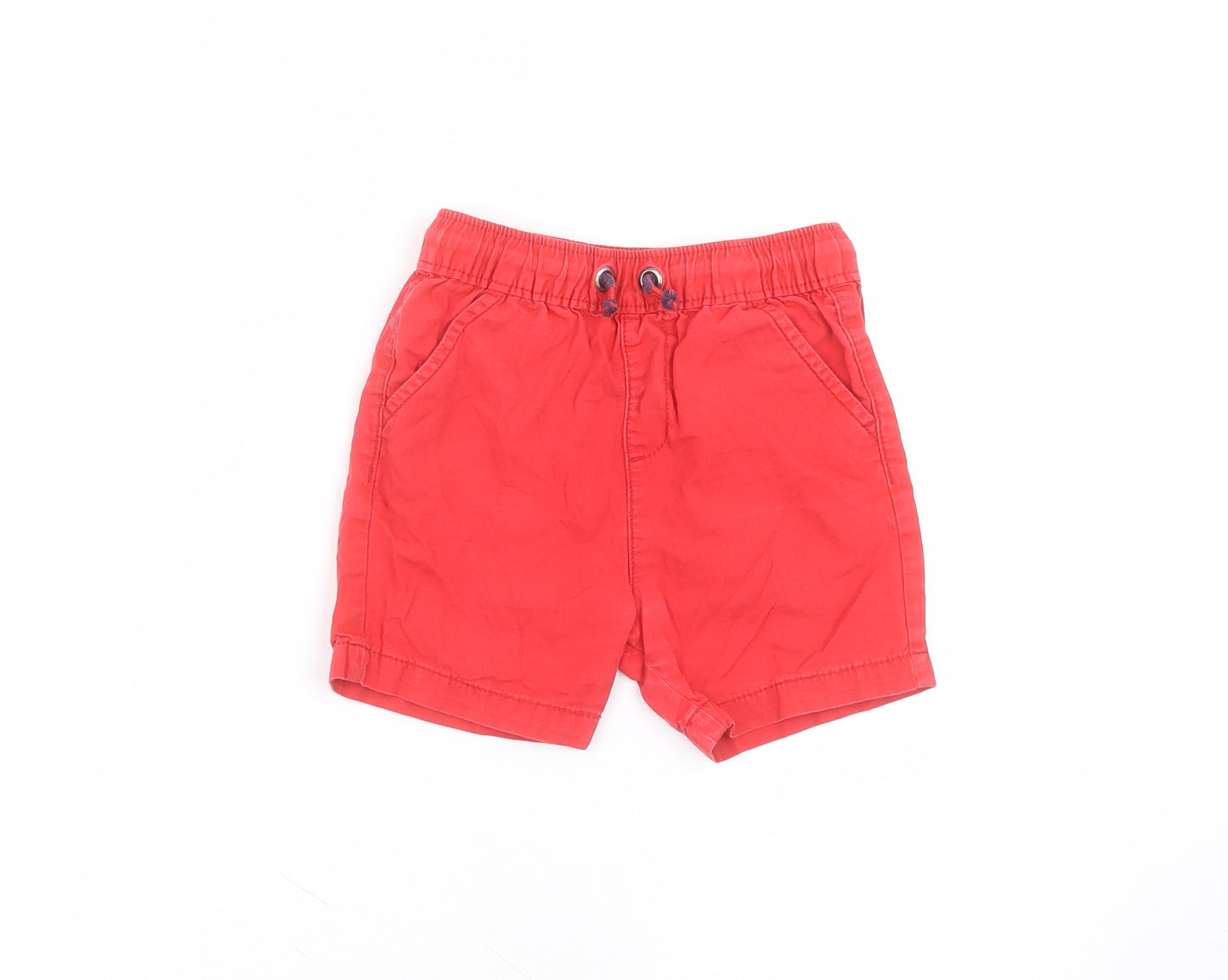George Girls Red  Cotton Chino Shorts Size 3-4 Years  Regular