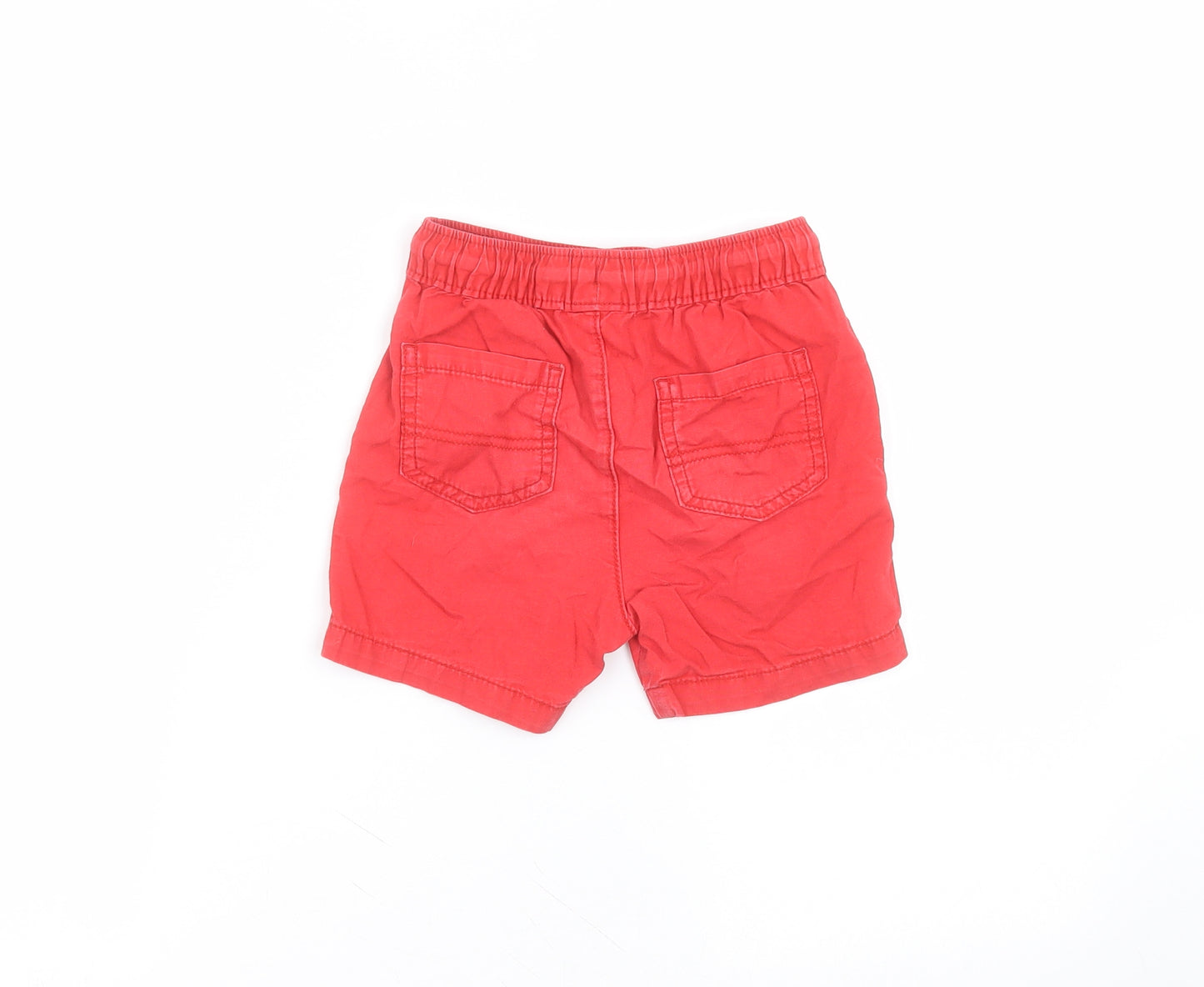 George Girls Red  Cotton Chino Shorts Size 3-4 Years  Regular