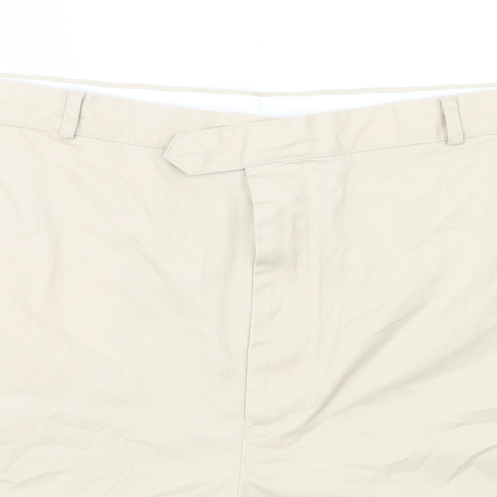 Bonart Mens Beige  Polyester Cargo Shorts Size 56 in  Regular