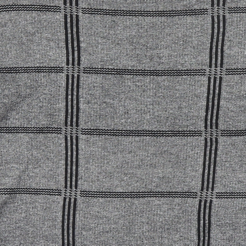 Papaya Womens Grey Round Neck  Acrylic Pullover Jumper Size 8