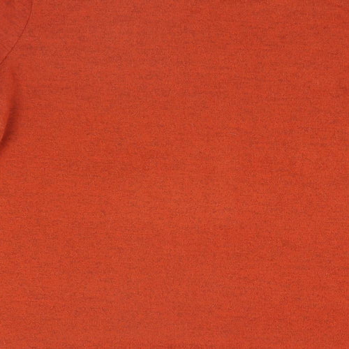 New Look Womens Orange Round Neck  Polyester Pullover Jumper Size 10