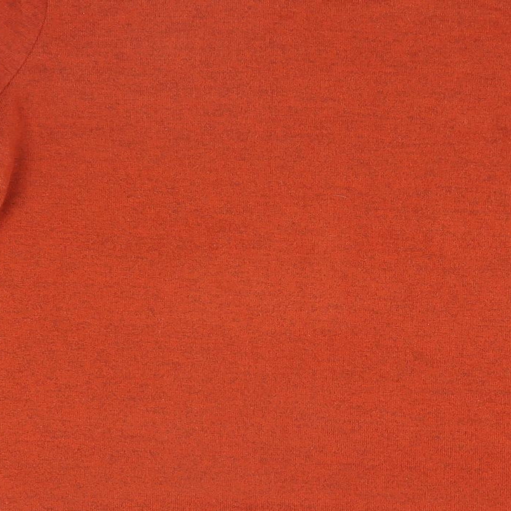New Look Womens Orange Round Neck  Polyester Pullover Jumper Size 10