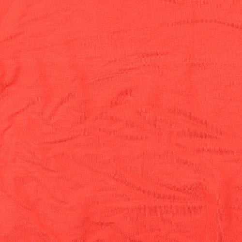 George Womens Red Round Neck  Viscose Pullover Jumper Size 10