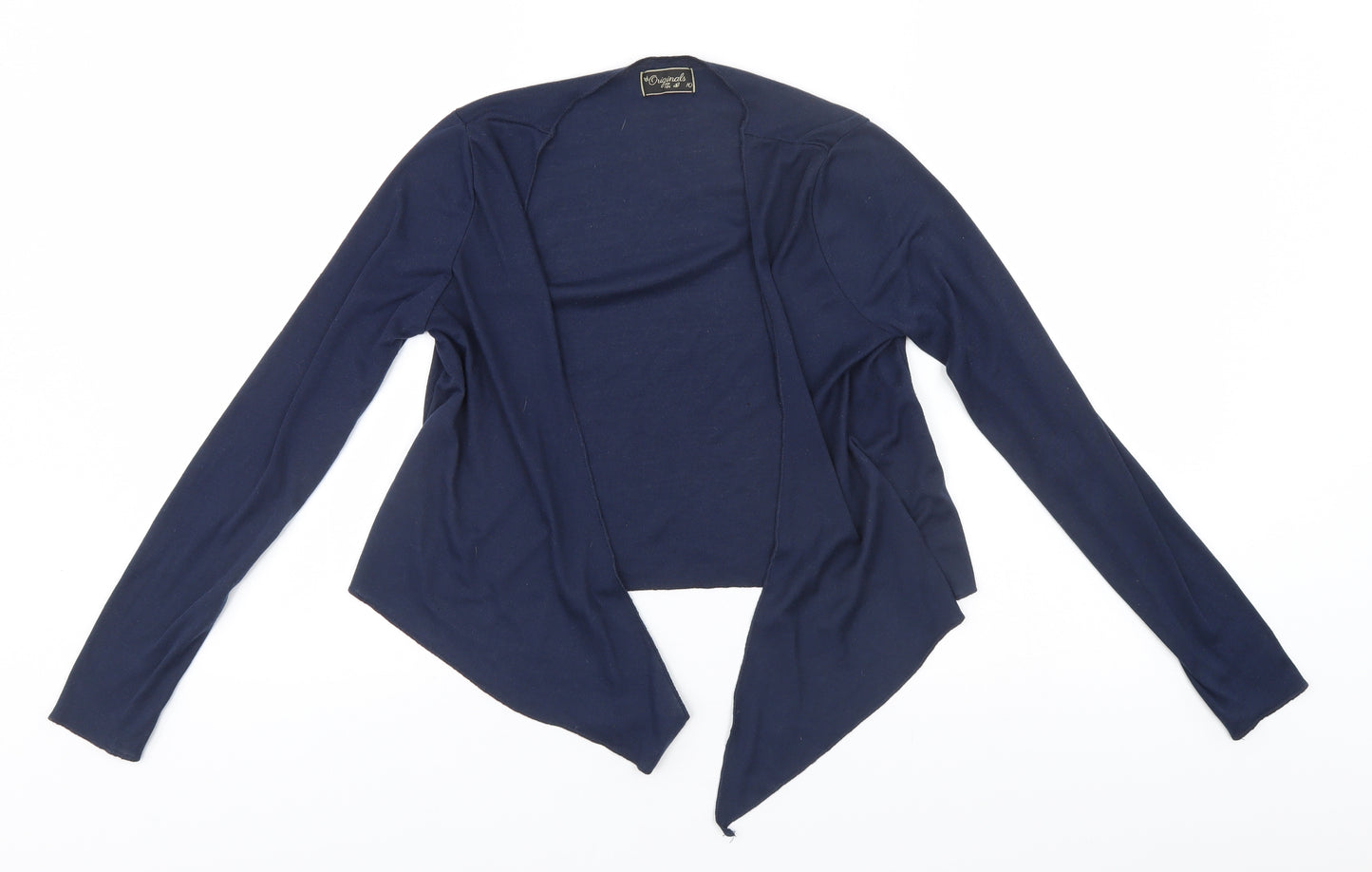 originals Womens Blue Round Neck  Polyester Cardigan Jumper Size 10
