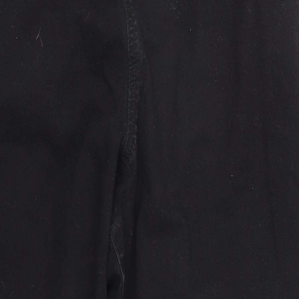 F&F Womens Black  Cotton Trousers  Size 14 L26 in Regular
