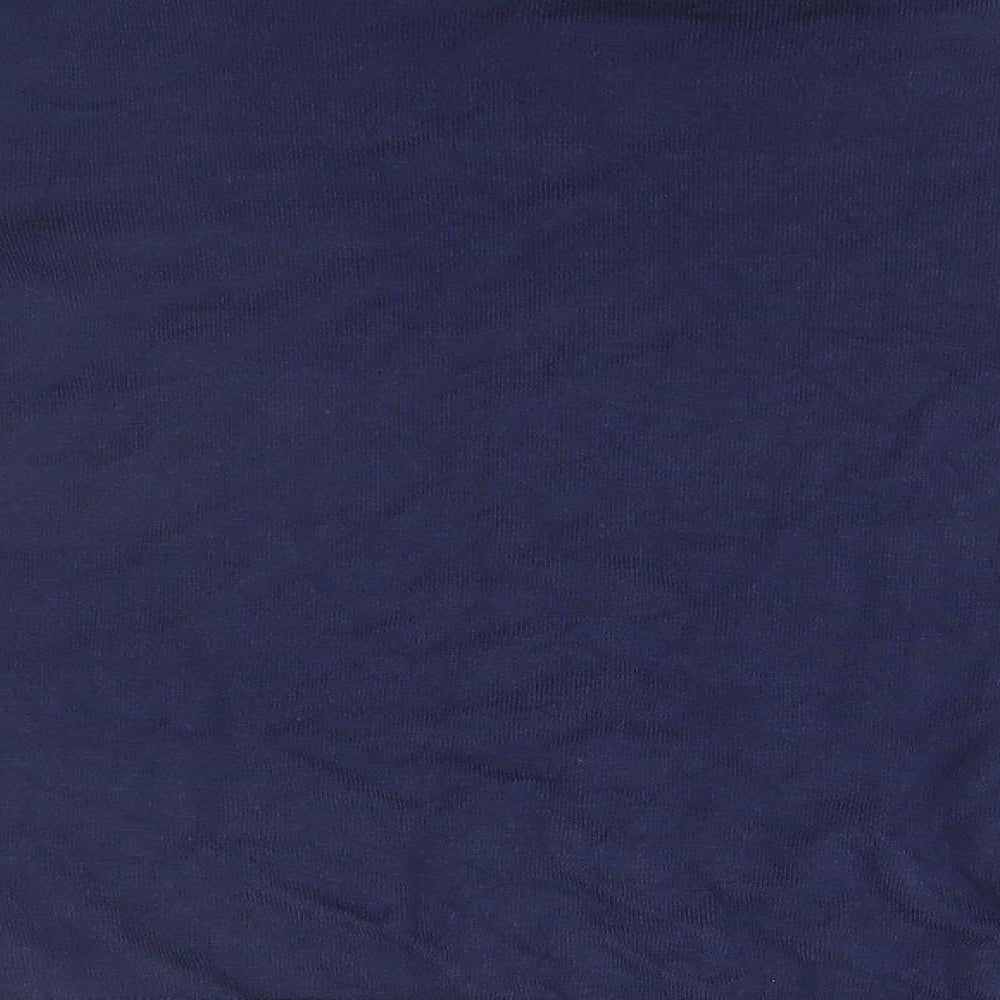 George Womens Blue Round Neck  Viscose Pullover Jumper Size 8