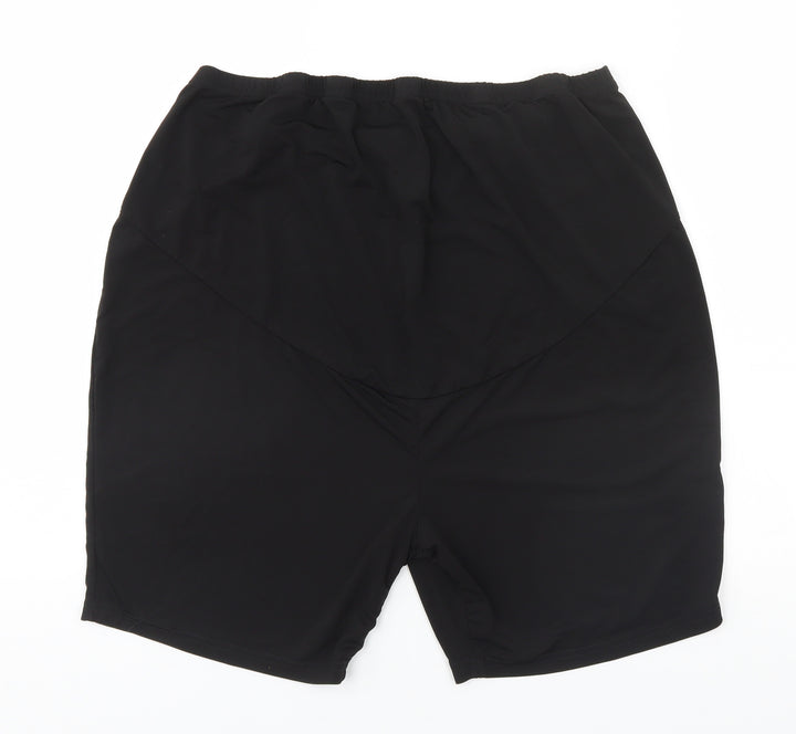 SheIn Womens Black Polyester Compression Shorts Size XL L7 in Regular