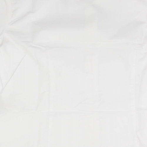 disley Womens White  Polyester Basic Button-Up Size 8 Collared