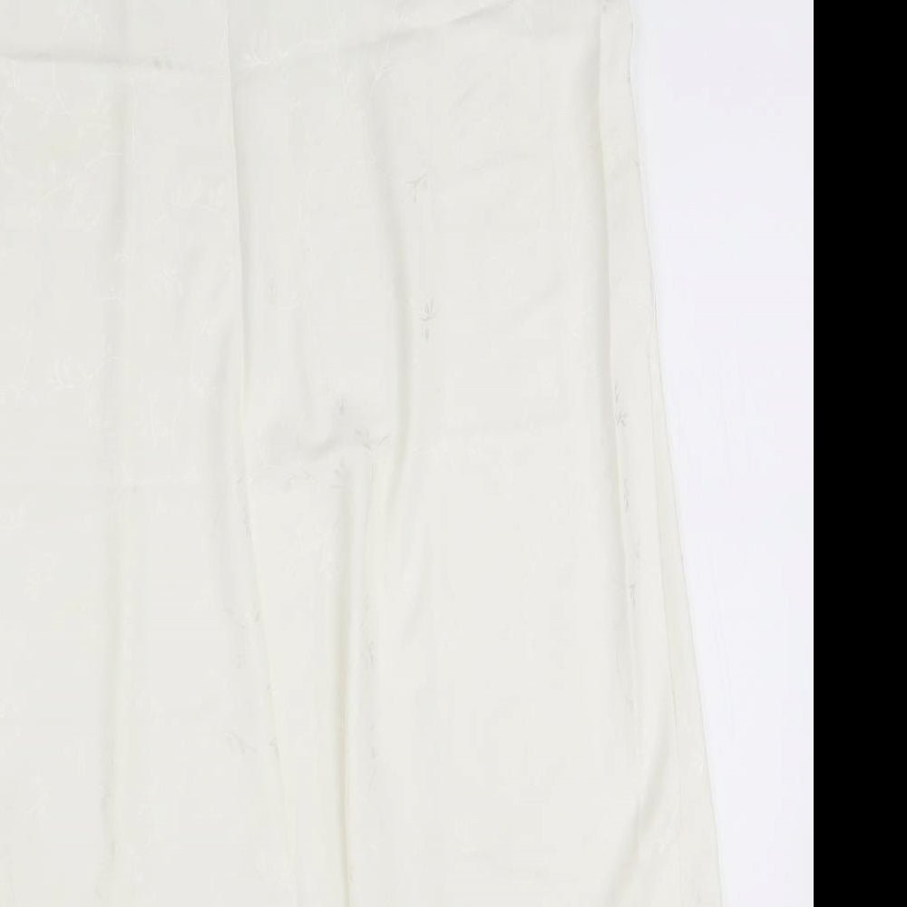Marks and Spencer Womens Ivory Solid Polyester Top Dress Size 18
