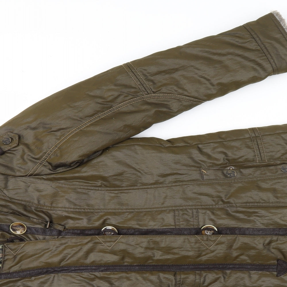 Easy Womens Green   Overcoat Coat