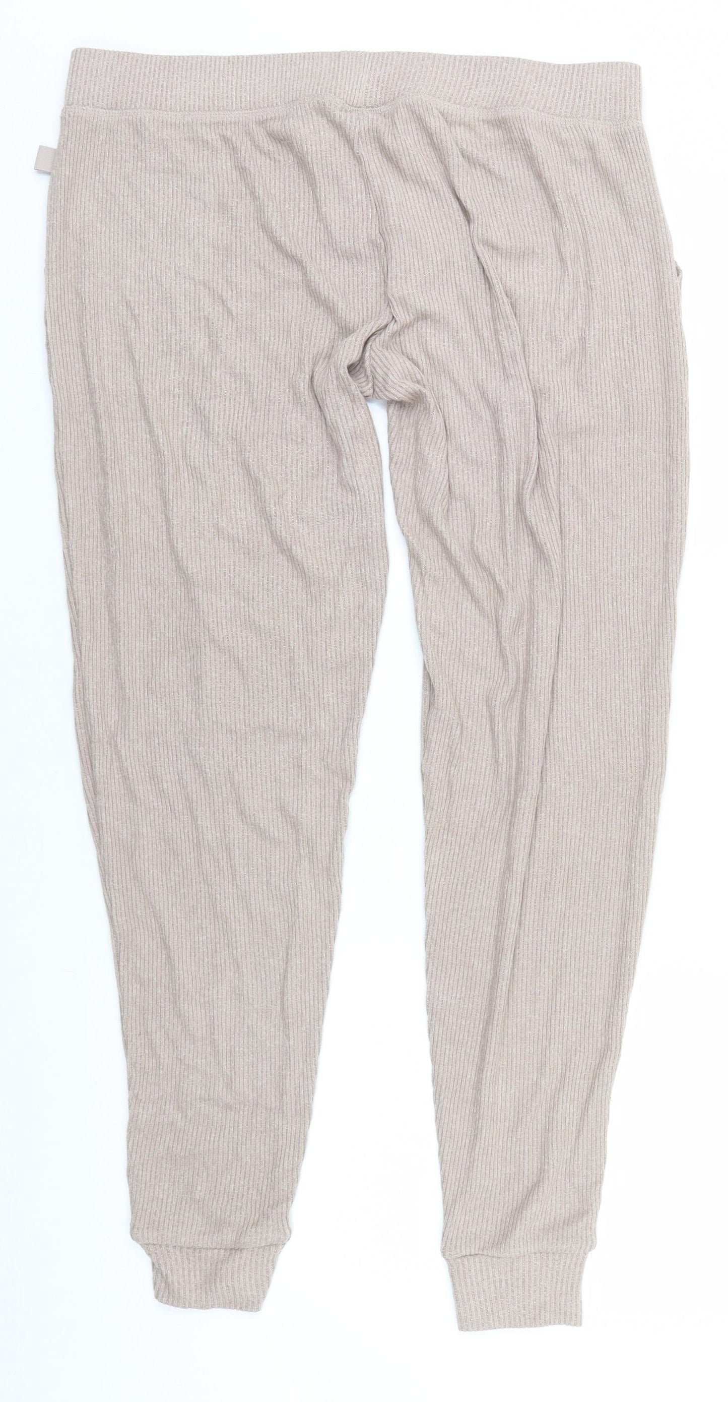 Primark Womens Beige  Viscose Sweatpants Trousers Size 14 L30 in Regular