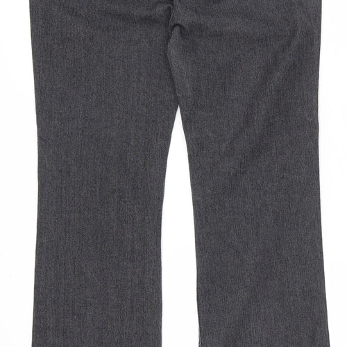 Per Una Womens Black  Cotton Straight Jeans Size 16 L31 in Regular Zip