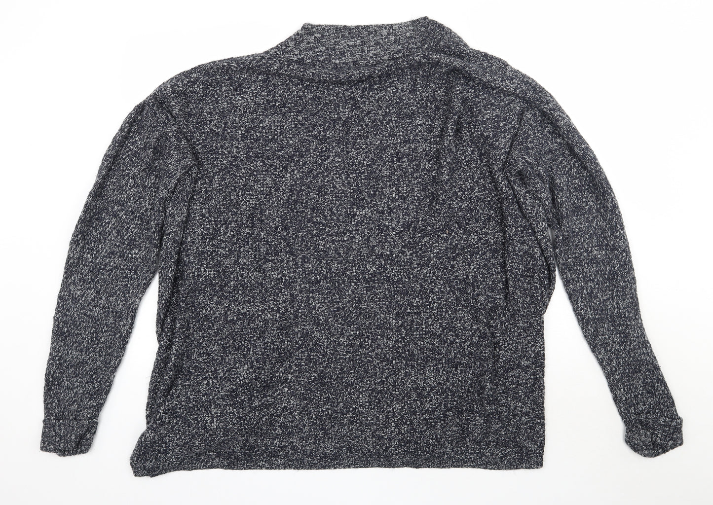 F&F Womens Blue   Acrylic Cardigan Jumper Size 20   - Navy