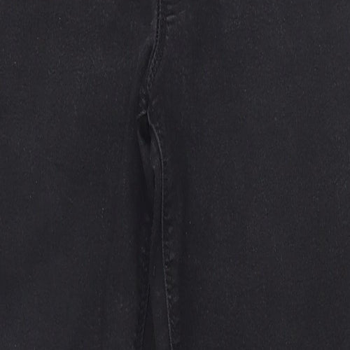 Papaya Womens Black  Polyester Jegging Trousers Size 10 L28 in Regular
