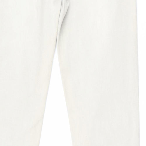 Lexxury Womens Beige  Cotton Skinny Jeans Size S L33 in Regular Zip