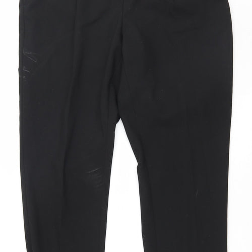 NEXT Womens Black  Polyester Trousers  Size 10 L23 in Regular Zip