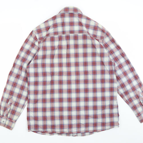 Red Herring Mens Red Plaid Cotton  Button-Up Size XL Collared