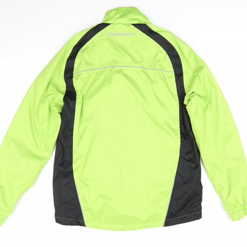 Muddy Fox Mens Green   Rain Coat Jacket Size S   - Bright Green