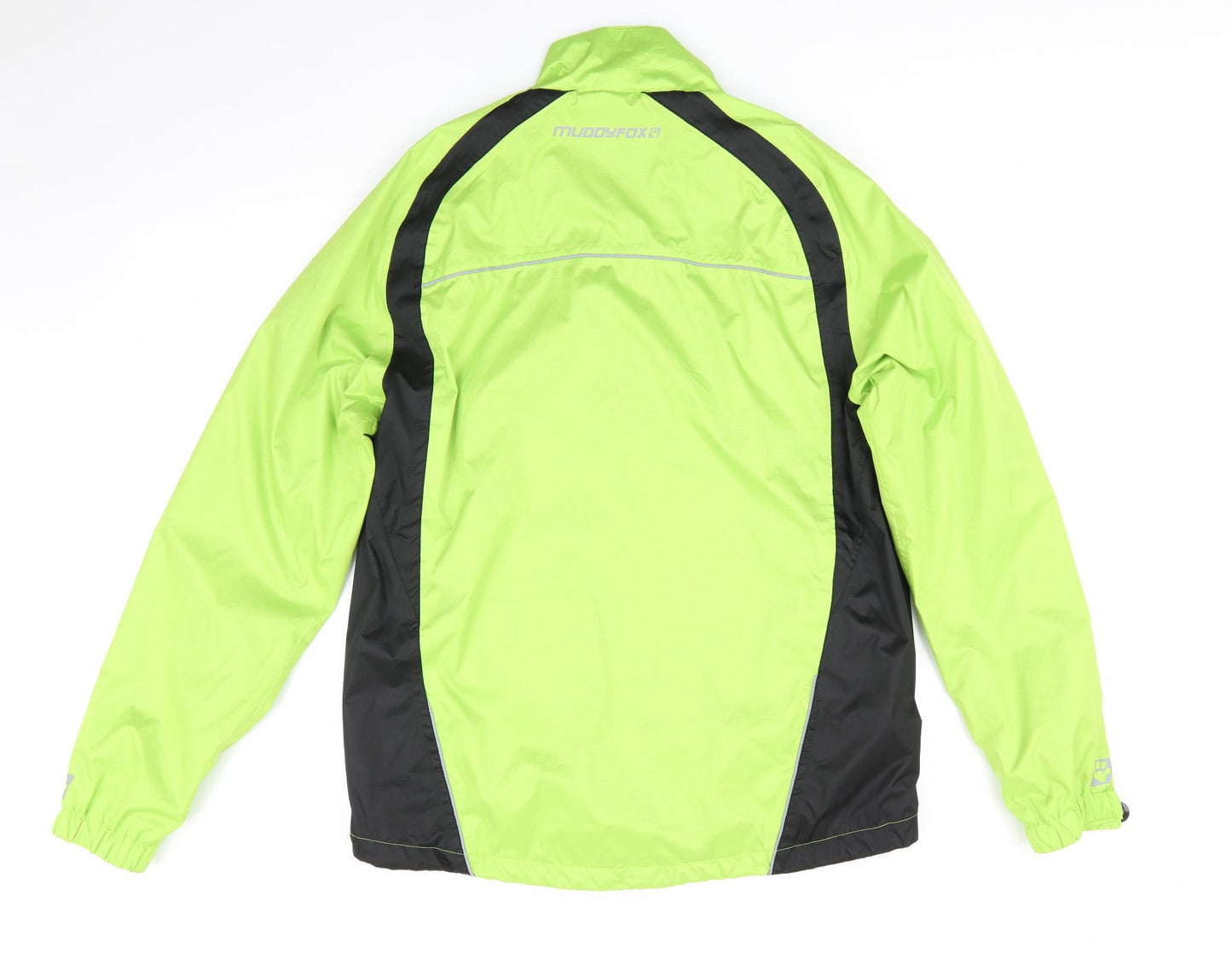 Muddy Fox Mens Green   Rain Coat Jacket Size S   - Bright Green