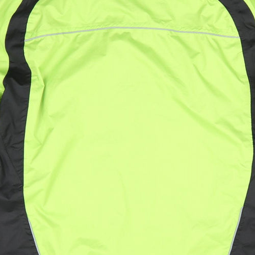 Muddy Fox Mens Green   Rain Coat Jacket Size S   - Bright Green