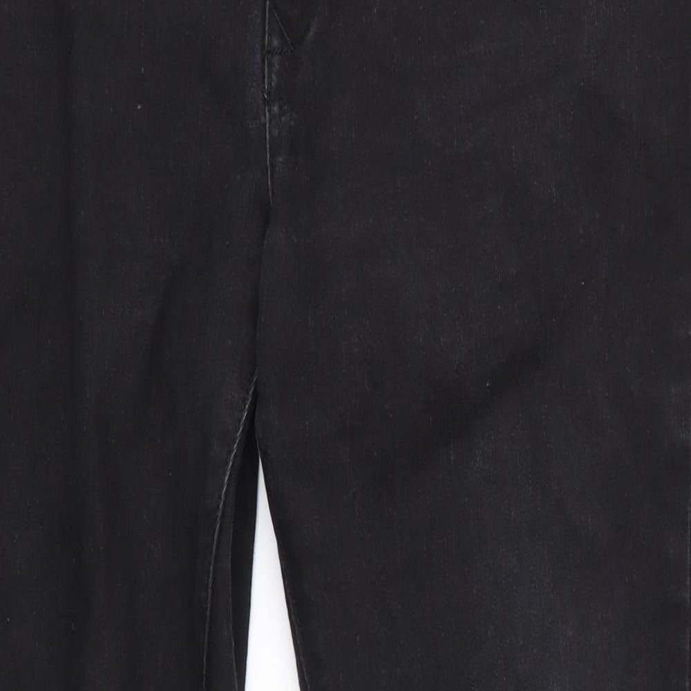 River Island Mens Black  Cotton Skinny Jeans Size 36 in L28 in Regular  - Spray On Skinny