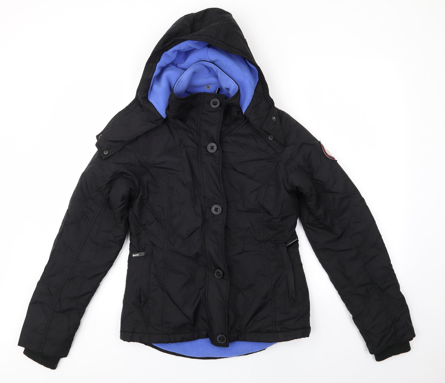 Bench Womens Black   Anorak Coat Size M   - Fleece Lined