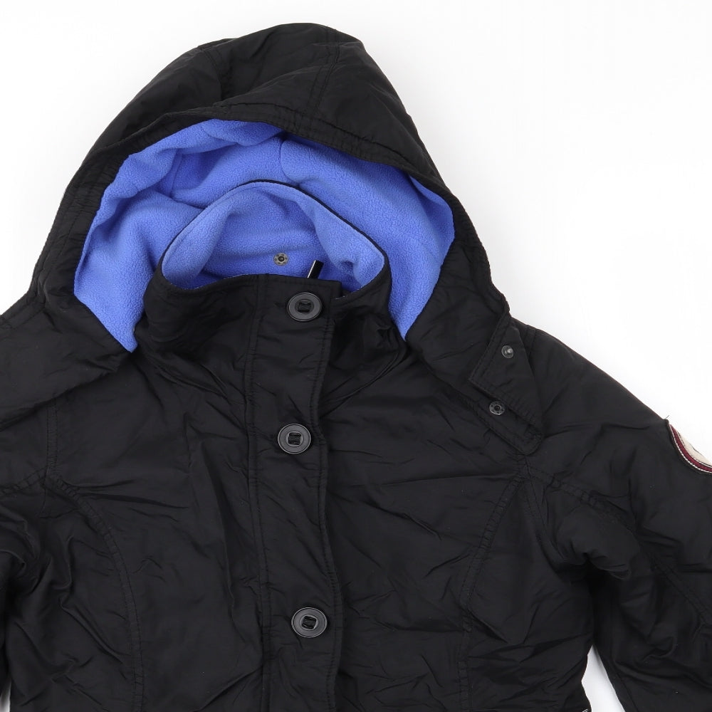 Bench Womens Black   Anorak Coat Size M   - Fleece Lined