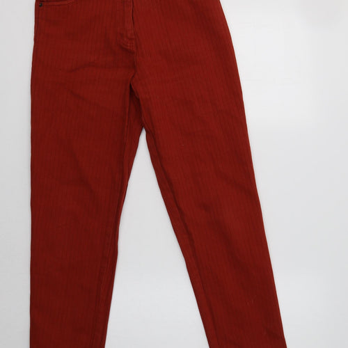 Stone River Womens Orange  Cotton Trousers  Size 10 L29 in Regular