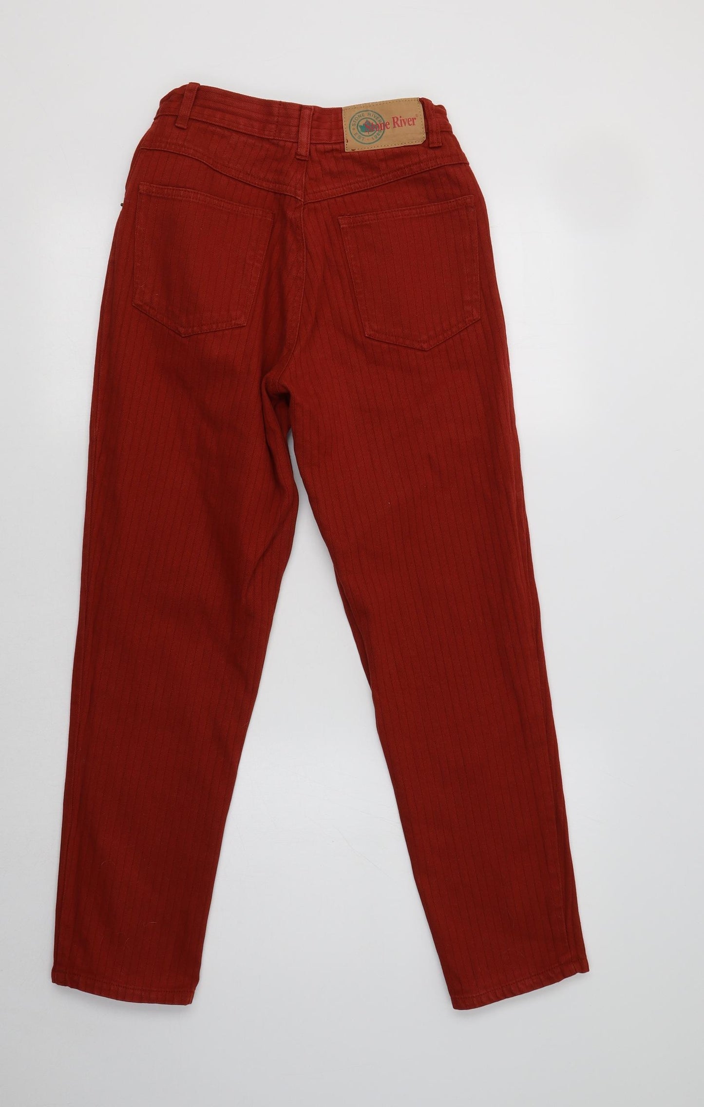 Stone River Womens Orange  Cotton Trousers  Size 10 L29 in Regular