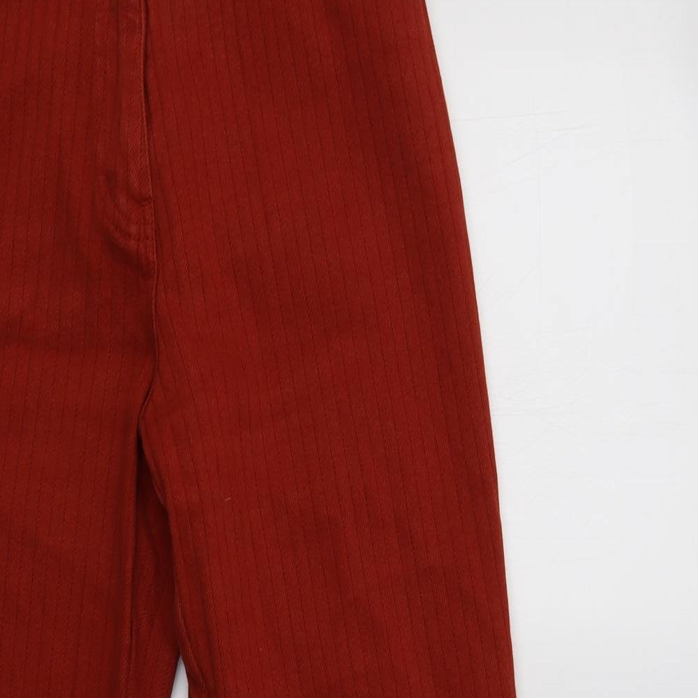 Stone River Womens Orange  Cotton Trousers  Size 10 L29 in Regular