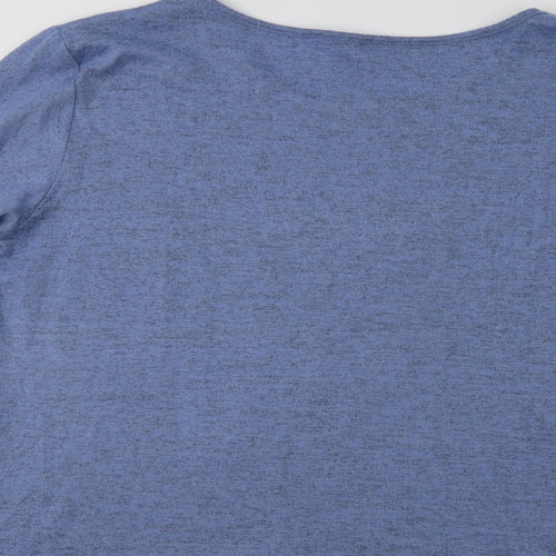 Ellie B. Womens Blue Crew Neck  Polyester Pullover Jumper Size XL
