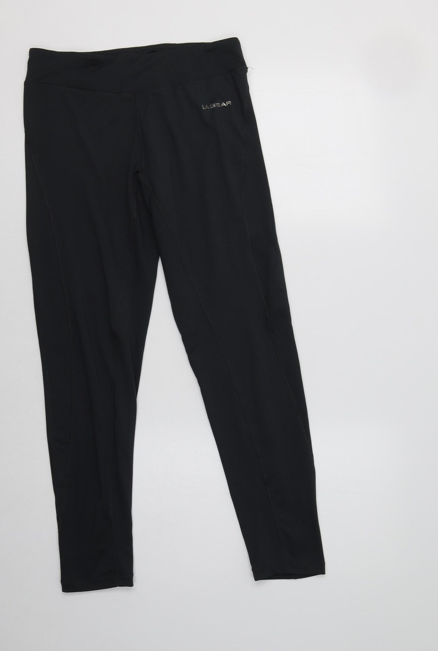 LA Gear Womens Grey  Polyester Compression Leggings Size 12  Regular