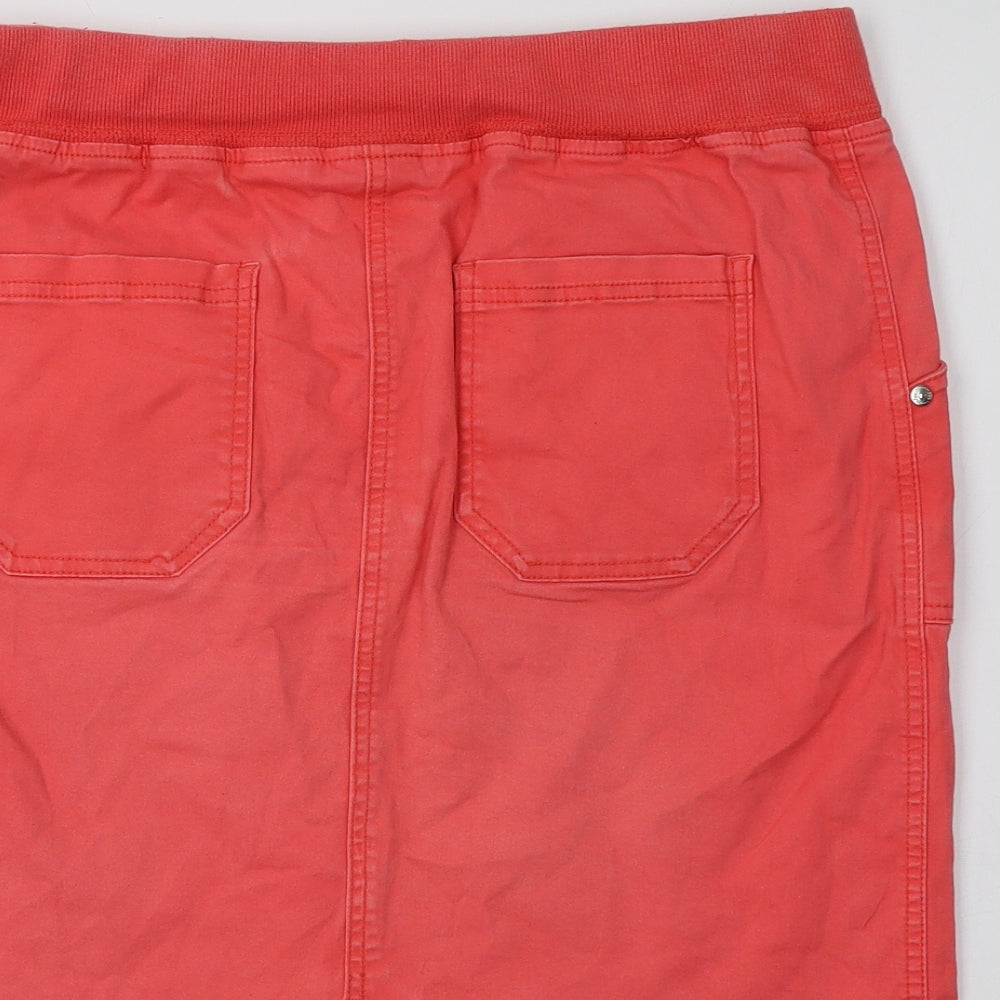 bonprix Womens Pink  Cotton Cargo Skirt Size 14