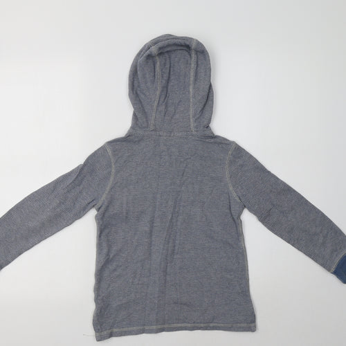 F&F Boys Blue  Cotton Pullover Hoodie Size 7-8 Years
